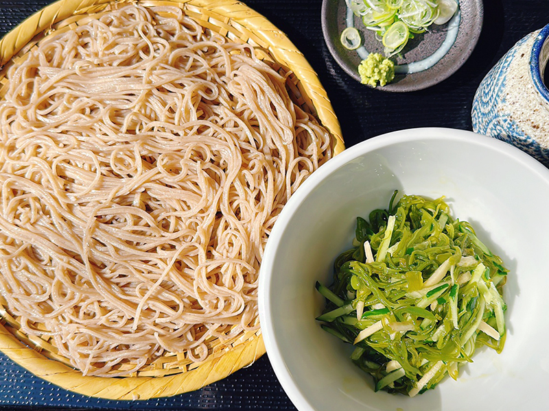 新生姜の冷やしつけ蕎麦